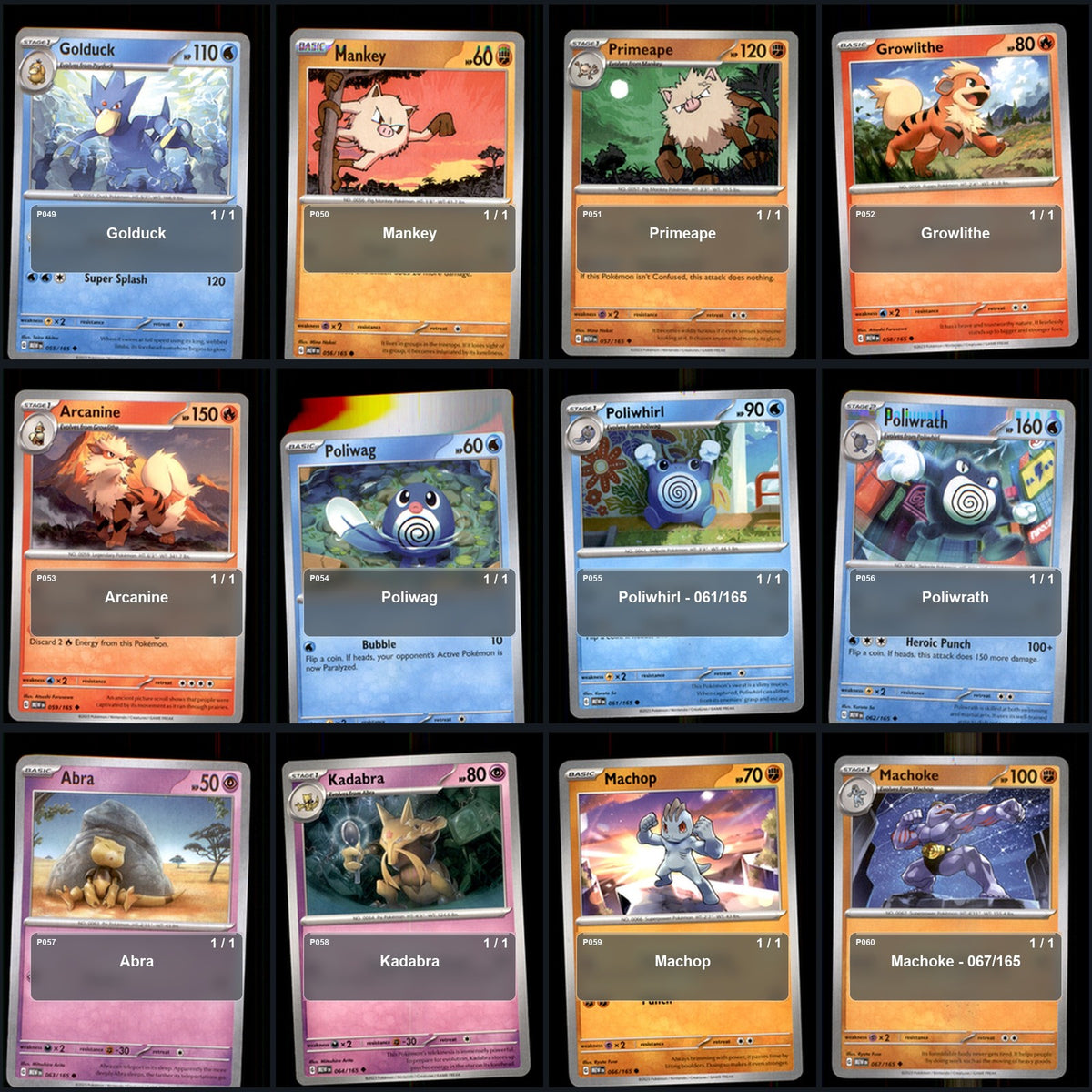 Pokemon TCG SV: Scarlet & Violet 151 C/UC/R Standard Set 151 Cards