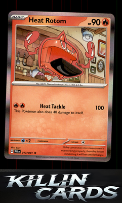 Heat Rotom 013/091 Pokemon Rare SV: Paldean Fates Card NM
