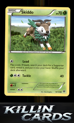 Skiddo 18/146 Pokemon Common XY Base Set Card NM