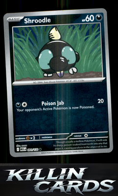 Reverse Holofoil Shroodle - 091/132 091/132 Pokemon Common ME01: Mega Evolution