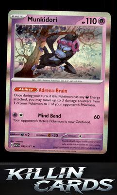Munkidori 099/217 Pokemon Rare ME: Ascended Heroes Card NM
