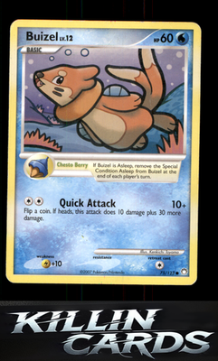 Buizel 75/123 Pokemon Common Mysterious Treasures Card DM