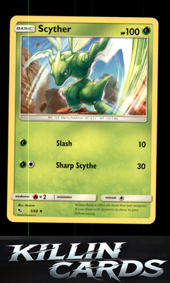Scyther 5/68 Pokemon Uncommon Hidden Fates Card NM