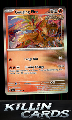 Gouging Fire 038/191 Pokemon Rare SV08: Surging Sparks Card NM