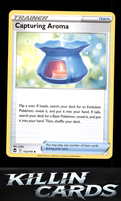 Capturing Aroma 153/195 Pokemon Uncommon SWSH12: Silver Tempest Card NM