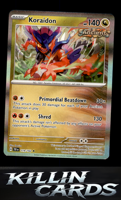 Koraidon 119/162 Pokemon Rare SV05: Temporal Forces Card NM