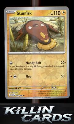 Reverse Holofoil Stunfisk 035/086 Pokemon Uncommon SV: White Flare Card NM