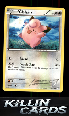 Clefairy 97/135 Pokemon Common Plasma Storm Card LP