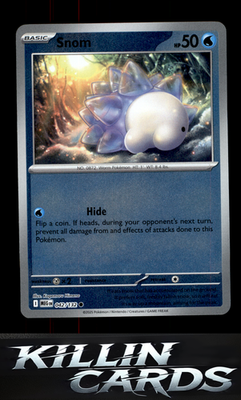 Reverse Holofoil Snom 042/132 Pokemon Common ME01: Mega Evolution Card NM