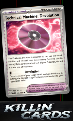 Technical Machine: Devolution 177/182 Pokemon Uncommon SV04: Paradox Rift Card N