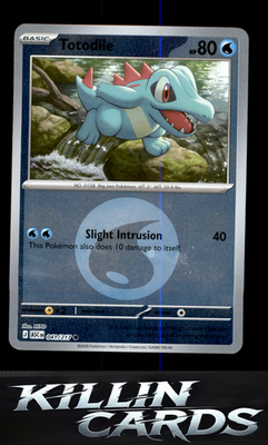 Reverse Holofoil Totodile (Energy Symbol Pattern) 041/217 Pokemon Common ME: Asc