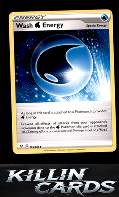 Wash Water Energy 165/185 Pokemon Uncommon SWSH04: Vivid Voltage Card NM