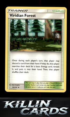 Viridian Forest 156/181 Pokemon Uncommon SM - Team Up Card NM