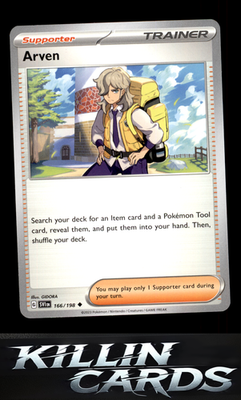 Arven - 166/198 166/198 Pokemon Uncommon SV01: Scarlet & Violet Base Set Card NM