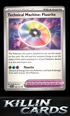 Technical Machine: Fluorite 188/191 Pokemon Uncommon SV08: Surging Sparks Card N