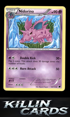 Nidorino 44/116 Pokemon Uncommon Plasma Freeze Card NM