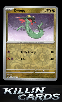 Reverse Holofoil Dreepy 071/131 Pokemon Common SV: Prismatic Evolutions Card NM