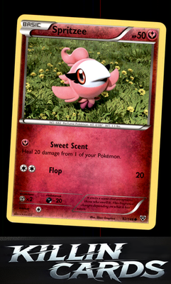 Spritzee 92/146 Pokemon Common XY Base Set Card LP