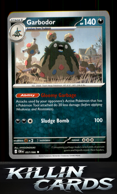 Garbodor 057/086 Pokemon Uncommon ME04: Chaos Rising Card NM