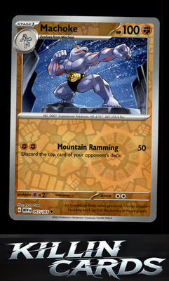 Reverse Holofoil Machoke - 067/165 067/165 Pokemon Uncommon SV: Scarlet & Violet