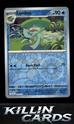Reverse Holofoil Lombre 036/159 Pokemon Common SV09: Journey Together Card NM