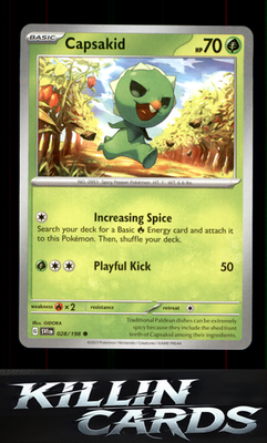 Capsakid - 028/198 028/198 Pokemon Common SV01: Scarlet & Violet Base Set Card N
