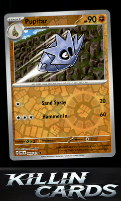 Reverse Holofoil Pupitar 048/131 Pokemon Common SV: Prismatic Evolutions Card NM
