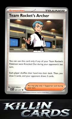 Team Rocket's Archer 201/217 Pokemon Uncommon ME: Ascended Heroes Card NM