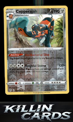 Reverse Holofoil Copperajah 132/189 Pokemon Holo Rare SWSH03: Darkness Ablaze Ca