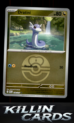 Reverse Holofoil Dratini (Love Ball) 150/217 Pokemon Common ME: Ascended Heroes