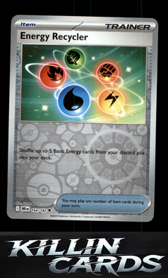 Reverse Holofoil Energy Recycler 164/182 Pokemon Uncommon SV10: Destined Rivals