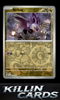 Reverse Holofoil Noibat 152/193 Pokemon Common SV02: Paldea Evolved Card NM