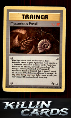 Mysterious Fossil 62/62 Pokemon Common Fossil Card LP
