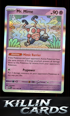 Mr. Mime - 122/165 122/165 Pokemon Rare SV: Scarlet & Violet 151 Card NM