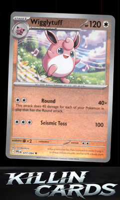 Reverse Holofoil Wigglytuff - 077/094 077/094 Pokemon Uncommon ME02: Phantasmal