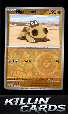 Reverse Holofoil Hippopotas 052/131 Pokemon Common SV: Prismatic Evolutions Card