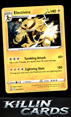 Electivire 045/163 Pokemon Rare SWSH05: Battle Styles Card NM
