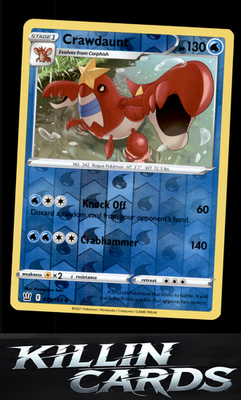Reverse Holofoil Crawdaunt 039/163 Pokemon Uncommon SWSH05: Battle Styles Card N