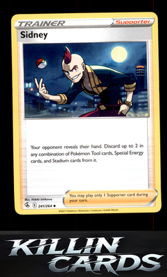 Sidney 241/264 Pokemon Uncommon SWSH08: Fusion Strike Card NM