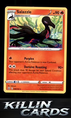 Salazzle 028/163 Pokemon Rare SWSH05: Battle Styles Card NM