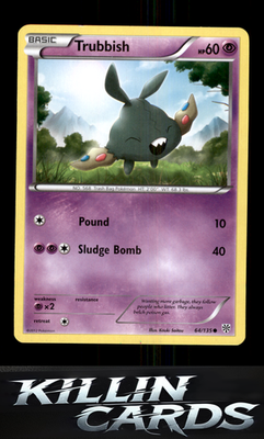 Trubbish (64) 64/135 Pokemon Common Plasma Storm Card NM