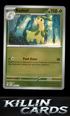 Reverse Holofoil Bayleef 009/132 Pokemon Common ME01: Mega Evolution Card NM