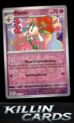 Reverse Holofoil Floette 087/167 Pokemon Common SV06: Twilight Masquerade Card N