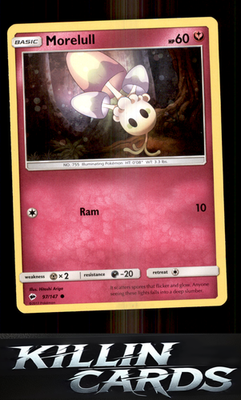 Morelull 97/147 Pokemon Common SM - Burning Shadows Card NM
