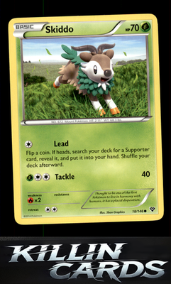 Skiddo 18/146 Pokemon Common XY Base Set Card LP