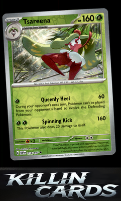 Reverse Holofoil Tsareena 018/197 Pokemon Uncommon SV03: Obsidian Flames Card NM