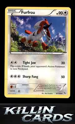 Furfrou 87/106 Pokemon Uncommon XY - Flashfire Card NM