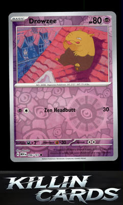 Reverse Holofoil Drowzee 096/165 Pokemon Common SV: Scarlet & Violet 151 Card NM