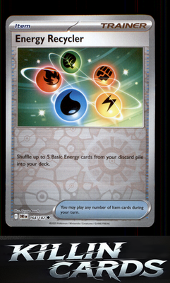 Reverse Holofoil Energy Recycler 164/182 Pokemon Uncommon SV10: Destined Rivals