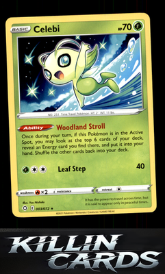 Celebi 003/072 Pokemon Rare Shining Fates Card NM